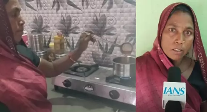 प्रधानमंत्री उज्ज्वला योजना से महिलाओं को मिला धुएं से निजात, लाभार्थी विशनी बाई ने पीएम मोदी का जताया आभार प्रधानमंत्री उज्ज्वला योजना से महिलाओं को मिला धुएं से निजात, लाभार्थी विशनी बाई ने पीएम मोदी का जताया आभार