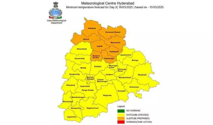 Telangana के कई जिलों में आज भीषण गर्मी का प्रकोप जारी रहा Telangana के कई जिलों में आज भीषण गर्मी का प्रकोप जारी रहा