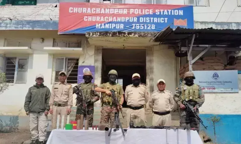 Manipur: चुराचांदपुर में 2 आईईडी नष्ट किए गए, हथियार बरामद