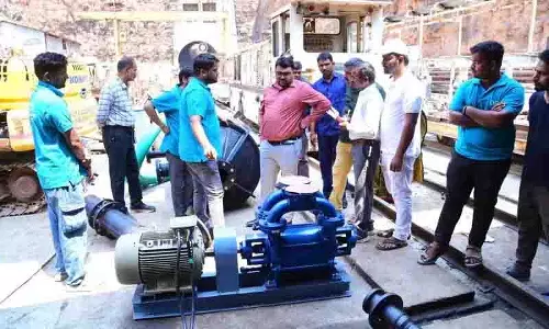 SLBC सुरंग: मलबा हटाने के लिए उच्च शक्ति वाले वैक्यूम पंप का उपयोग किया SLBC सुरंग: मलबा हटाने के लिए उच्च शक्ति वाले वैक्यूम पंप का उपयोग किया