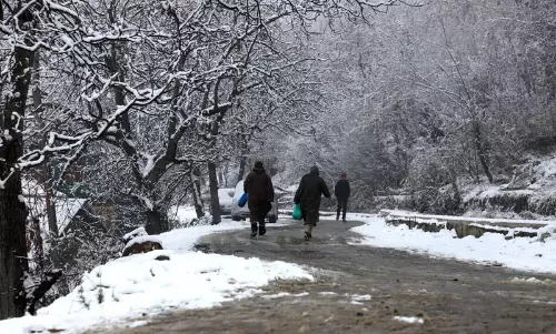 Kashmir घाटी के कुछ हिस्सों में ताजा बर्फबारी हुई Kashmir घाटी के कुछ हिस्सों में ताजा बर्फबारी हुई