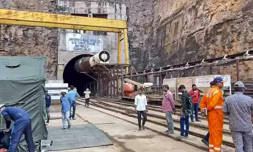 SLBC सुरंग ढहने के बाद लापता लोगों की तलाश के लिए अभियान में तेजी