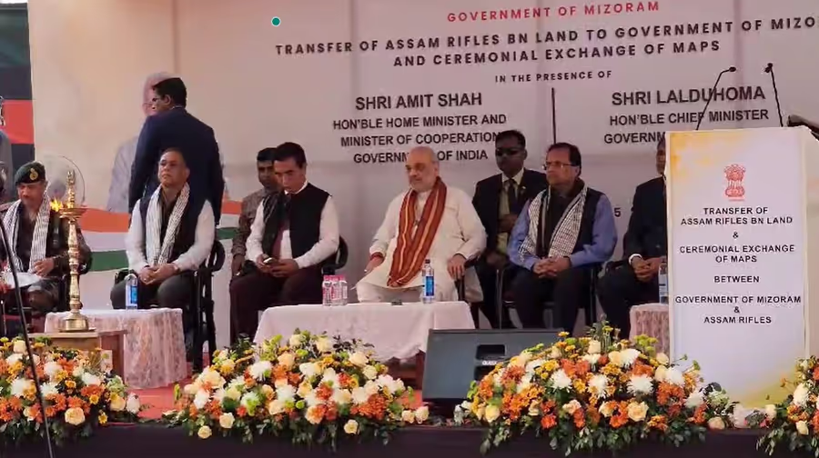 Mizoram :  आइजोल में असम राइफल्स के स्थानांतरण समारोह में भाग लिया