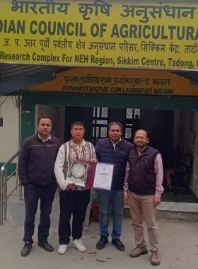Sikkim : जोंगू किसान ने एफएसआरडीए पुरस्कार जीता Sikkim : जोंगू किसान ने एफएसआरडीए पुरस्कार जीता