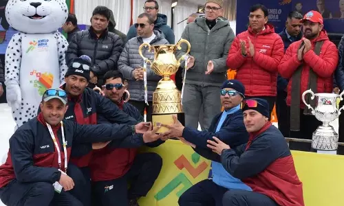 Gulmarg  खेलो इंडिया शीतकालीन खेलों के समापन में सेना और हिमाचल प्रदेश की शुरुआत