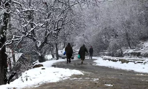 Kashmir  घाटी के कुछ हिस्सों में ताजा बर्फबारी हुई