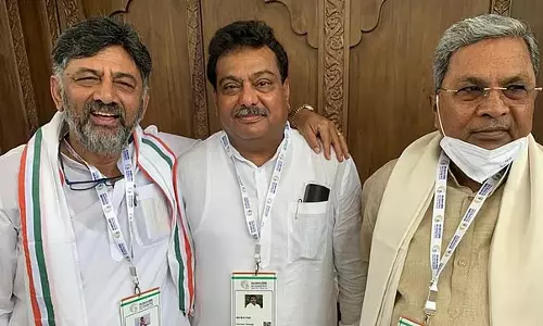 डीकेएसएच डिनर में सभी मौजूद थे, पार्टी में कोई मतभेद नहीं था: MB Patil डीकेएसएच डिनर में सभी मौजूद थे, पार्टी में कोई मतभेद नहीं था: MB Patil