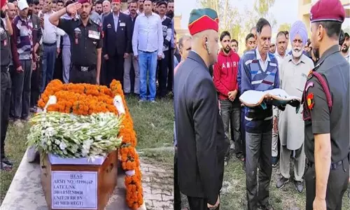 Himachal Pradesh:  भारत मां ने खोया एक और सपूत,6 माह पहले बने थे बेटे के पिता