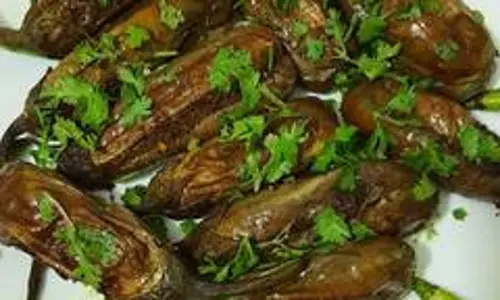 भरवां हरा बैंगन की रेसिपी