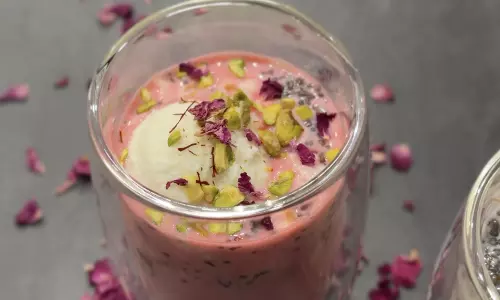 Rose Falooda, नोट करें आसान रेसिपी