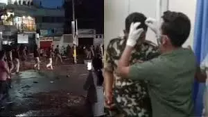 Bihar : मटका फोड़ के दौरान हुई झड़पों में एक पुलिसकर्मी समेत 3 लोग घायल Bihar : मटका फोड़ के दौरान हुई झड़पों में एक पुलिसकर्मी समेत 3 लोग घायल