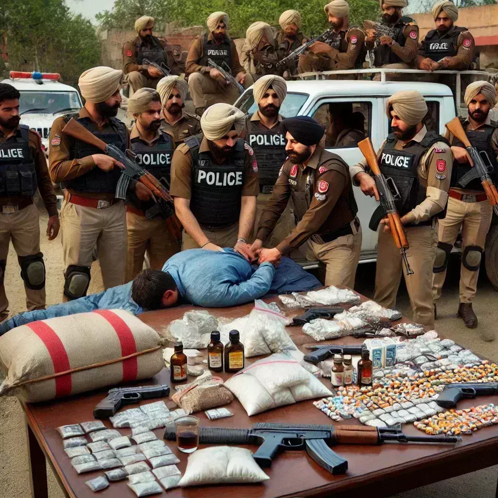 Punjab: तरनतारन में पुलिस की बड़ी कार्रवाई, 4 ड्रग तस्कर गिरफ्तार, 2 घायल Punjab: तरनतारन में पुलिस की बड़ी कार्रवाई, 4 ड्रग तस्कर गिरफ्तार, 2 घायल