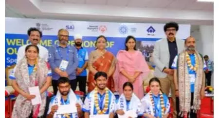इटली की स्पेशल ओलंपिक विंटर खेल में पदक जीतने वाले भारतीय खिलाड़ी सम्मानित इटली की स्पेशल ओलंपिक विंटर खेल में पदक जीतने वाले भारतीय खिलाड़ी सम्मानित