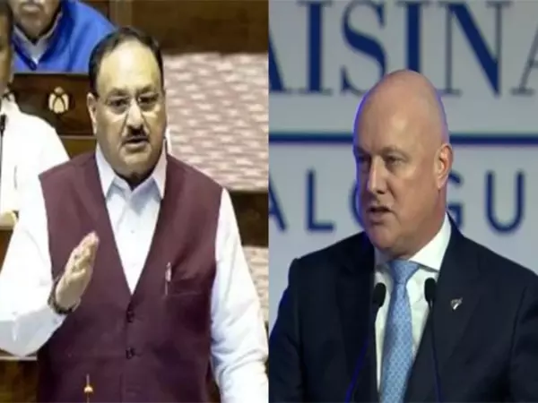 केंद्रीय मंत्री JP Nadda न्यूजीलैंड के प्रधानमंत्री क्रिस्टोफर लक्सन से मिलेंगे केंद्रीय मंत्री JP Nadda न्यूजीलैंड के प्रधानमंत्री क्रिस्टोफर लक्सन से मिलेंगे