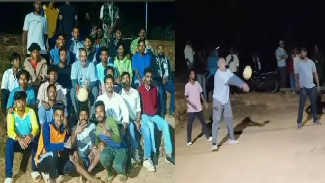 SS राजामौली ने कोरापुट में SSMB 29 की शूटिंग के दौरान स्थानीय लोगों के साथ वॉलीबॉल खेला SS राजामौली ने कोरापुट में SSMB 29 की शूटिंग के दौरान स्थानीय लोगों के साथ वॉलीबॉल खेला