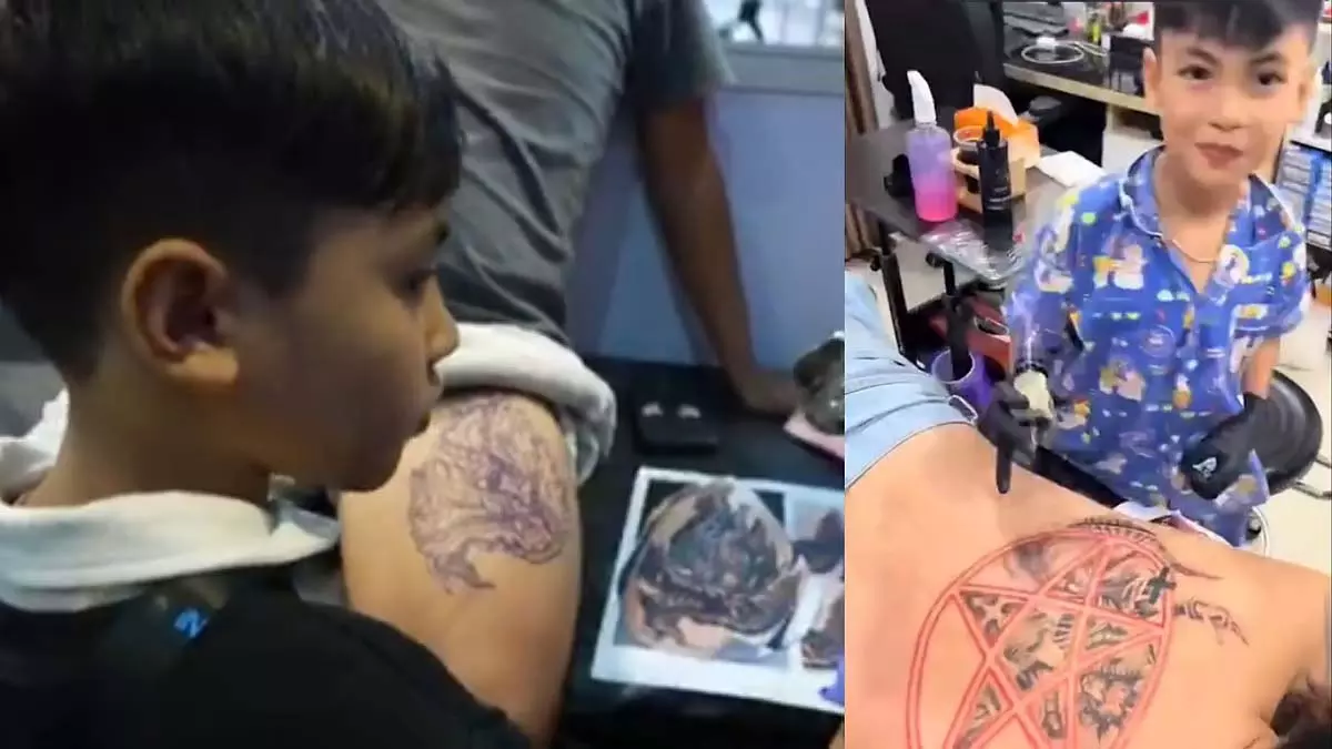 9 वर्षीय टैटू कलाकार ने इंटरनेट पर मचा दिया तहलका, देखें VIDEO 9 वर्षीय टैटू कलाकार ने इंटरनेट पर मचा दिया तहलका, देखें VIDEO