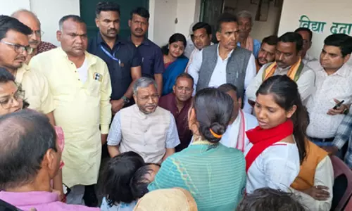 भाजपा नेताओं ने गिरिडीह में उपद्रव प्रभावित इलाके का क‍िया दौरा