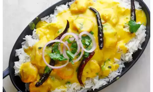 कढ़ी चावल रेसिपी