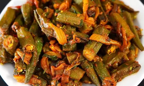 स्टीम्ड भिन्डी सब्ज़ी रेसिपी