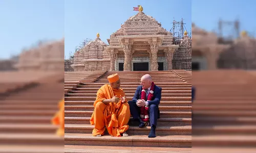 अक्षरधाम मंदिर पहुंचे पीएम लक्सन, न्यूजीलैंड के लिए हिंदू समुदाय के योगदान को सराहा