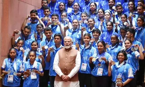 Nagaland : प्रधानमंत्री मोदी ने संसद में विशेष ओलंपिक विश्व शीतकालीन खेल दल से मुलाकात