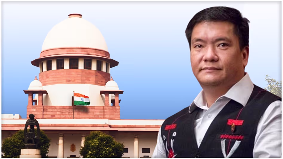 Arunachal : सुप्रीम कोर्ट ने सीएम खांडू पर परिवार को ठेके देने का आरोप