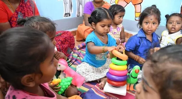 Government: स्वीकृत 11,395 आंगनवाड़ी सह क्रेच में केवल 1,761 चालू Government: स्वीकृत 11,395 आंगनवाड़ी सह क्रेच में केवल 1,761 चालू