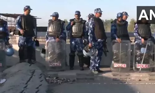 हरियाणा-पंजाब शंभू सीमा पर सुरक्षा बढ़ाई गई, वीडियो