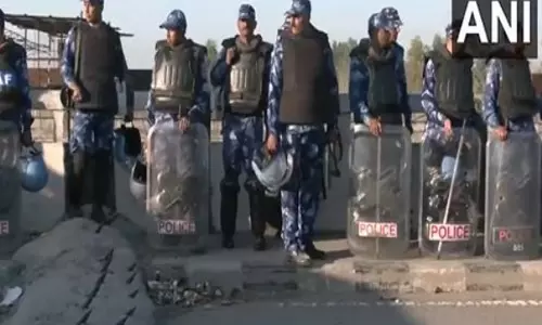 किसानों के विरोध के बीच Haryana-Punjab Shambhu border पर सुरक्षा बढ़ा दी गई