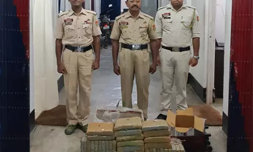 Agartala Railway Station पर 34 किलोग्राम लावारिस गांजा जब्त किया गया