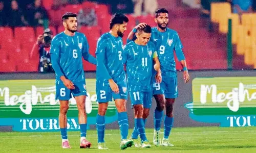 छेत्री ने गोल करके भारत को 3-0 से हराया
