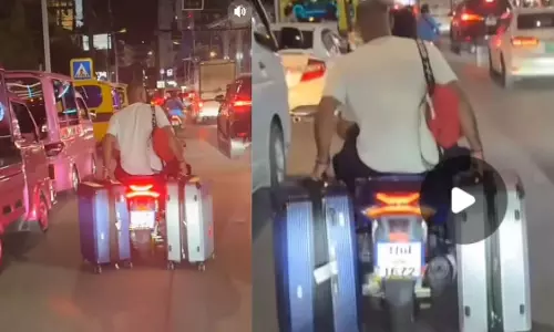 थाईलैंड की यात्रा पर कुछ ऐसे जुगाड़ के साथ निकला शख्स, जमकर वायरल हुआ VIDEO