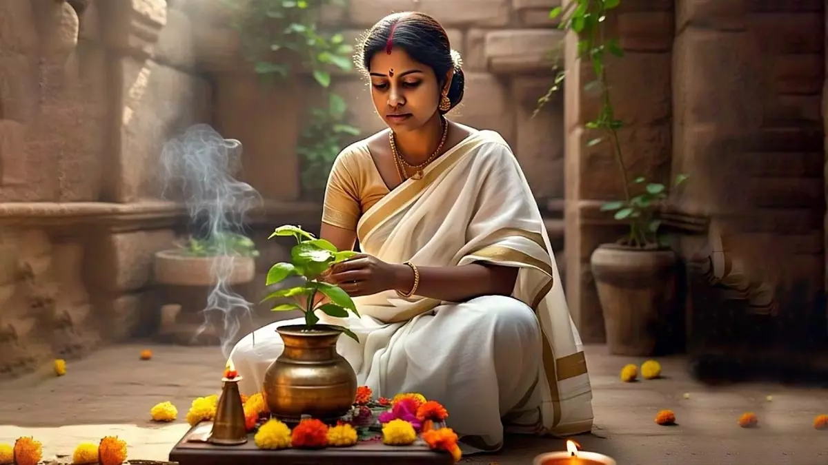 Papamochani Ekadashi पर तुलसी पूजा, यहाँ जानें विधि और नियम Papamochani Ekadashi पर तुलसी पूजा, यहाँ जानें विधि और नियम