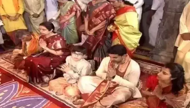 Andhra: सीएम चंद्रबाबू ने परिवार के साथ तिरुमाला का दौरा किया