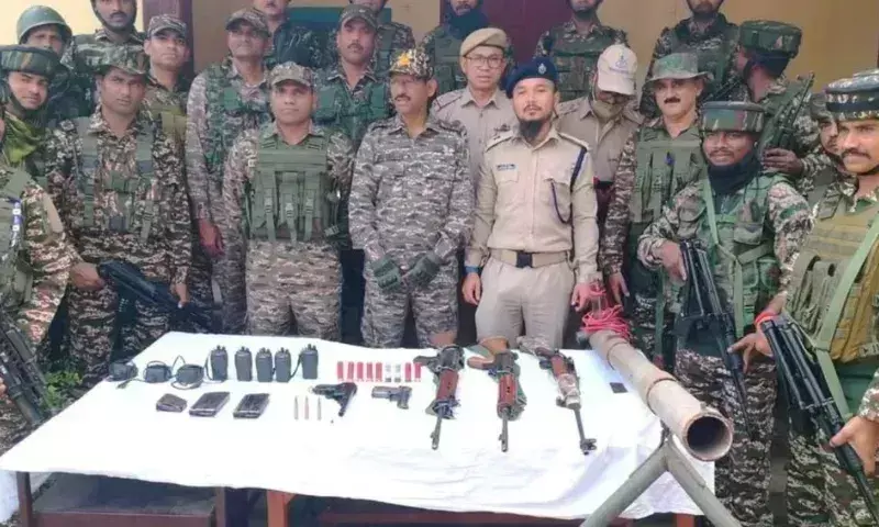 Manipur: कांगपोकपी में भारी मात्रा में हथियार जब्त