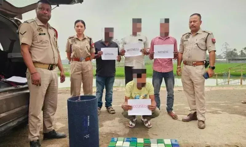 Assam पुलिस ने ड्रग रैकेट का भंडाफोड़ किया, 1 करोड़ की हेरोइन की जब्त
