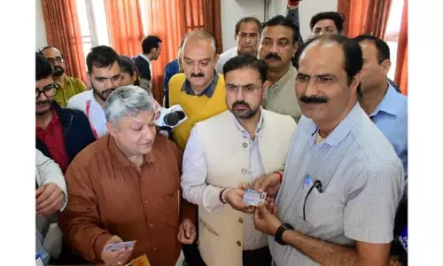 सतीश शर्मा ने टीसी कार्यालय में केंद्रीकृत DL/RC प्रिंटिंग सेंटर का उद्घाटन किया