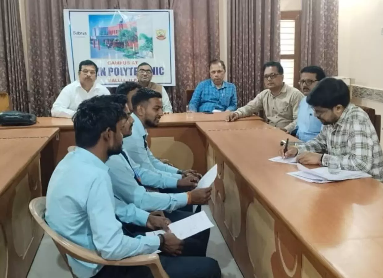 Ballia: टाउन पॉलिटेक्निक में कैंपस सलेक्शन में 86 छात्र-छात्राएं चयनित हुए Ballia: टाउन पॉलिटेक्निक में कैंपस सलेक्शन में 86 छात्र-छात्राएं चयनित हुए