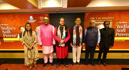 पुरातन ज्ञान, आधुनिक मल्टी-अलाइनमेंट का संतुलन है भारत की सॉफ्ट पावर, डॉ. एलएम सिंघवी स्मृति व्याख्यान में बोले शशि थरूर पुरातन ज्ञान, आधुनिक मल्टी-अलाइनमेंट का संतुलन है भारत की सॉफ्ट पावर, डॉ. एलएम सिंघवी स्मृति व्याख्यान में बोले शशि थरूर