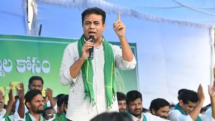 संविधान पुनर्वितरण: दक्षिण भारत के साथ घोर अन्याय- KT Rama Rao संविधान पुनर्वितरण: दक्षिण भारत के साथ घोर अन्याय- KT Rama Rao