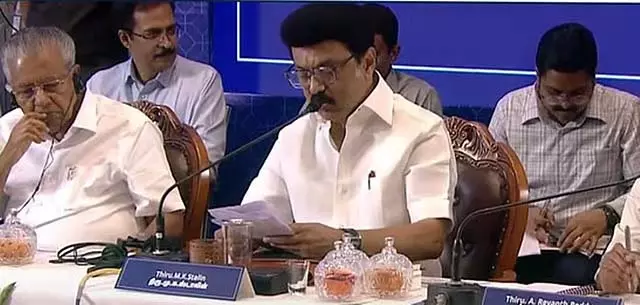 Tamil Nadu : निर्वाचन क्षेत्र पुनर्गठन बैठक शुरू हो गई Tamil Nadu : निर्वाचन क्षेत्र पुनर्गठन बैठक शुरू हो गई