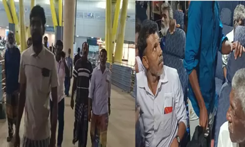 11 मछुआरे श्रीलंका की जेल से रिहा, चेन्नई एयरपोर्ट पहुंचे