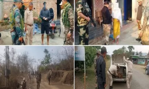Manipur: सुरक्षा बलों ने अलग-अलग अभियानों में प्रतिबंधित उग्रवादी समूह के 7 कार्यकर्ताओं को गिरफ्तार किया Manipur: सुरक्षा बलों ने अलग-अलग अभियानों में प्रतिबंधित उग्रवादी समूह के 7 कार्यकर्ताओं को गिरफ्तार किया
