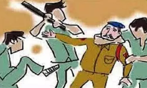 Haryana : विवाद सुलझाने गई पुलिस टीम पर हमला