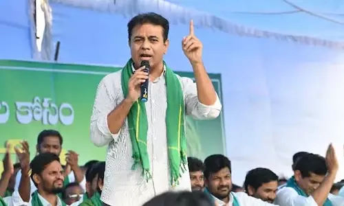 संविधान पुनर्वितरण: दक्षिण भारत के साथ घोर अन्याय- KT Rama Rao संविधान पुनर्वितरण: दक्षिण भारत के साथ घोर अन्याय- KT Rama Rao