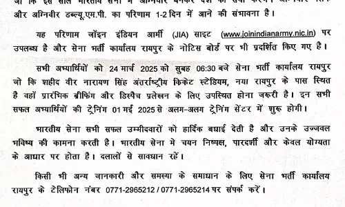 680 छग के युवक अग्निवीर बने, चयन पर बधाई 680 छग के युवक अग्निवीर बने, चयन पर बधाई