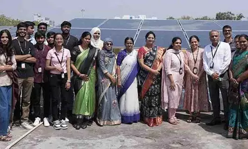 Veeranari Chakali इलममा महिला विश्वविद्यालय ने सौर ऊर्जा प्रणाली शुरू की