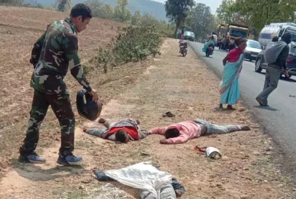 बलरामपुर में बड़ा हादसा, फोटो बलरामपुर में बड़ा हादसा, फोटो