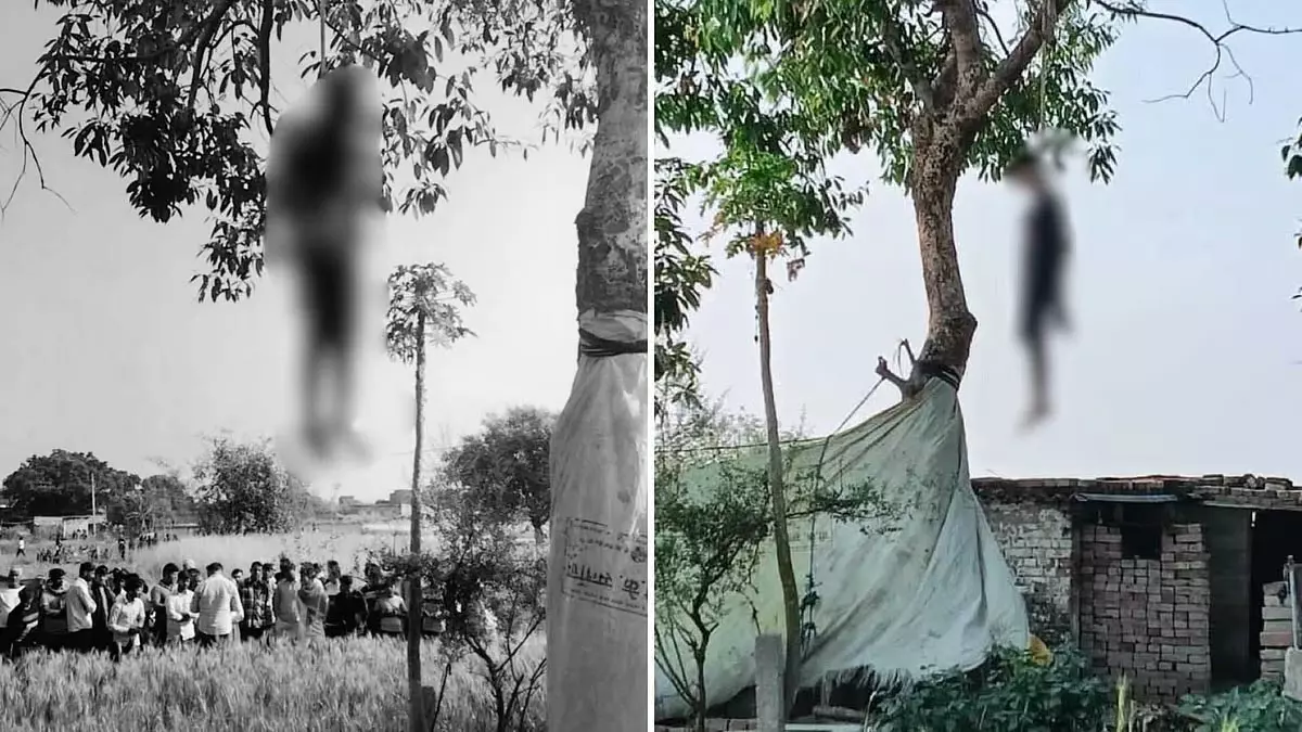 खौफनाक नज़ारा देख कांप गए लोग: पेड़ से लटकी मिली 20 वर्षीय लड़की खौफनाक नज़ारा देख कांप गए लोग: पेड़ से लटकी मिली 20 वर्षीय लड़की