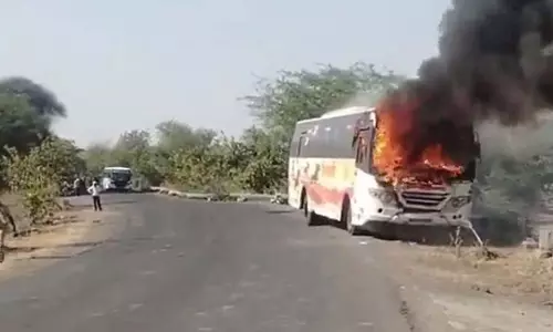 अमरावती-यवतमाल रूट पर शिवशाही बस में लगी आग, यात्री सुरक्षित बचे
